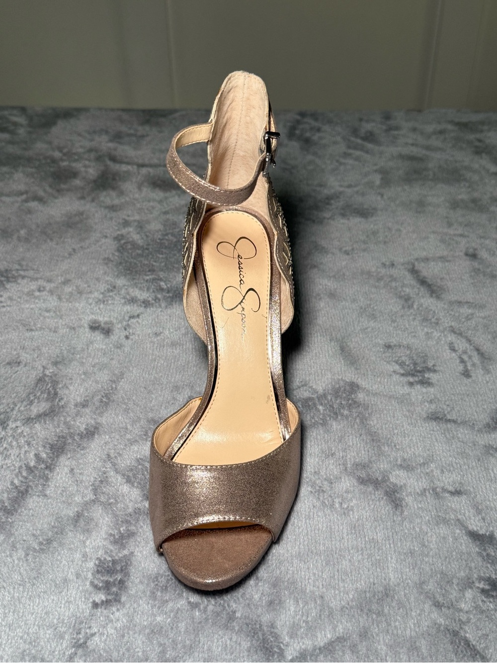 Jessica Simpson Bellona Heels - Taupe - Size 8.5 - Picture 5 of 12